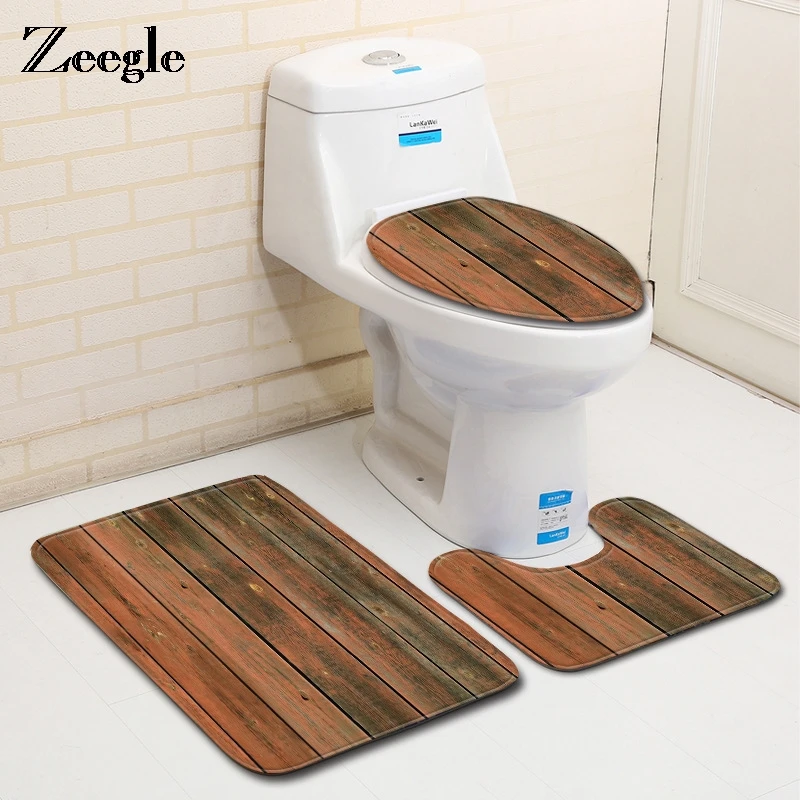 

Коврик для ванной Zeegle, 3 шт., нескользящий, впитывающий