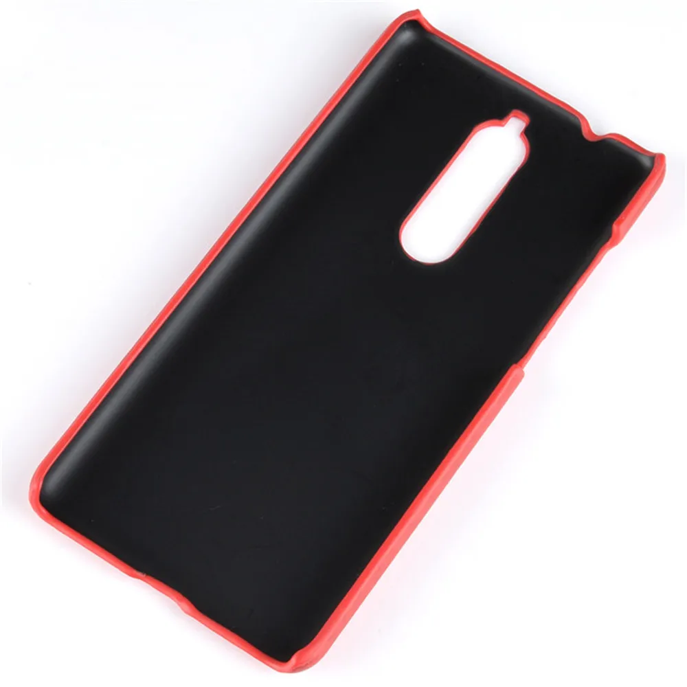 Для Nokia 5 1 чехол Роскошный Личи Striae искусственная кожа Жесткий противоударный для