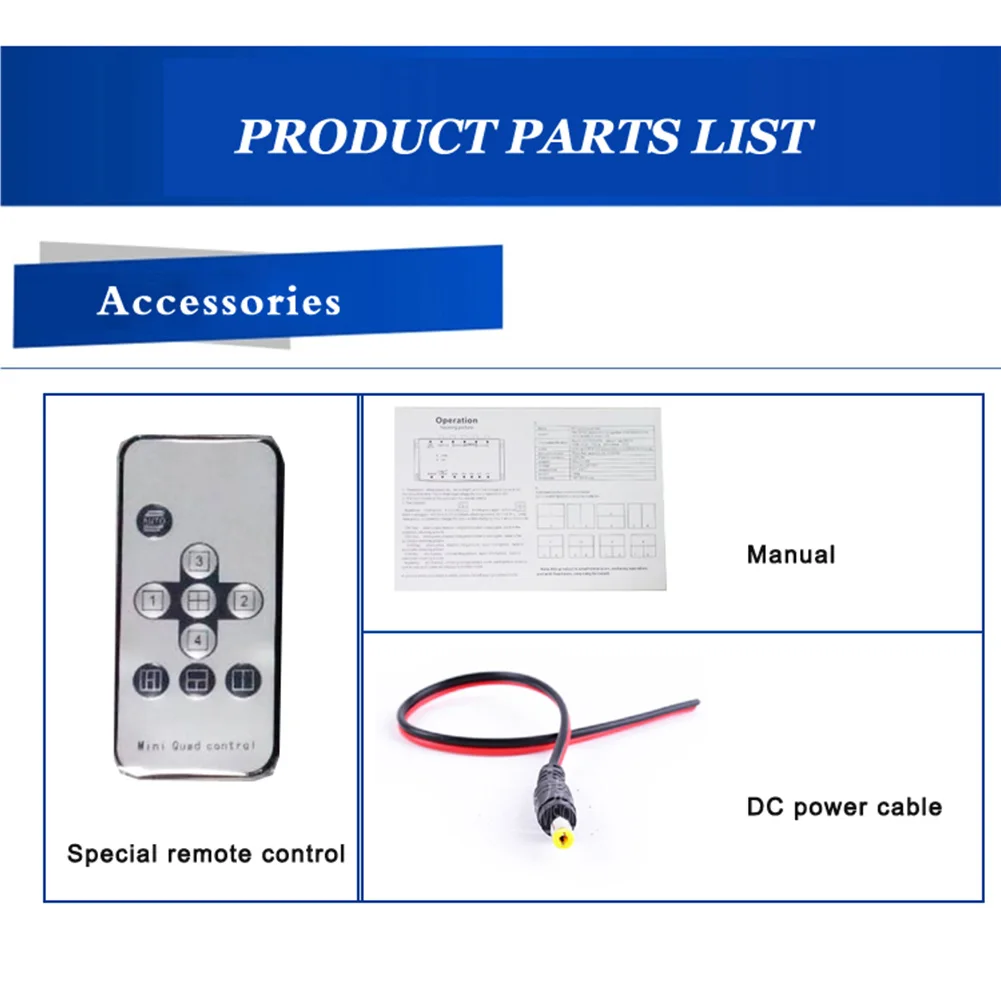 Front Switch Box Camera 4 Channels Side Automatic Rear View Right Left Safety For Car Split Monitor Available Control Video | Автомобили и