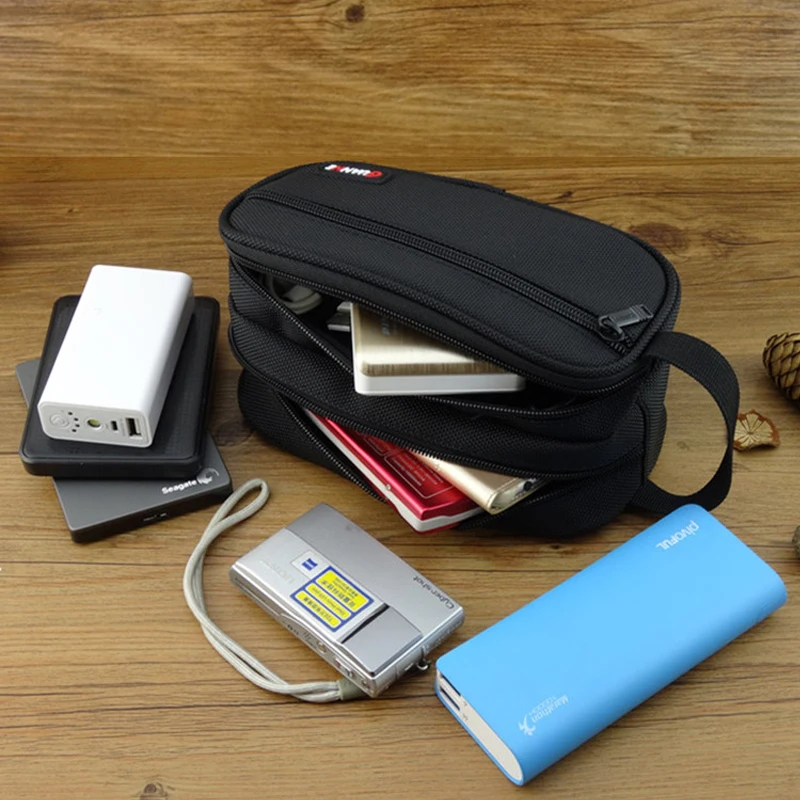 Большой органайзер Bag для жесткий диск USB флэш-накопитель накопитель кабели power bank