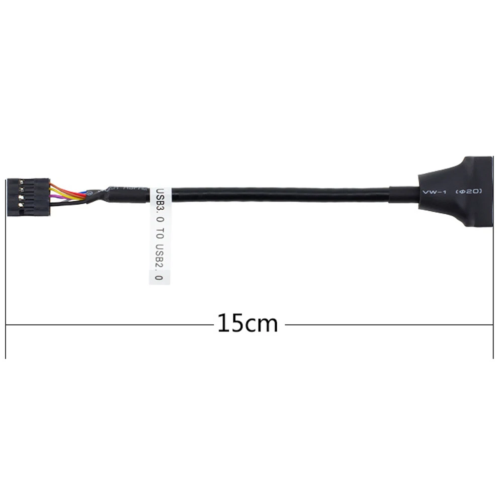 Настольный 19pin USB 3 0 штыревой разъем к 9pin 2 гнездовой порт Comversion кабель материнская