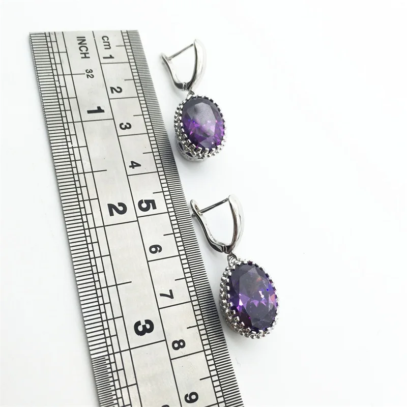 Женский ювелирный комплект из колье и серёг серебра 925 пробы | Украшения