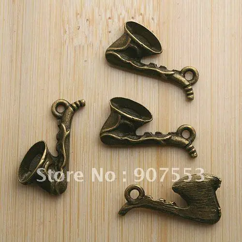 

20pcs antiqued bronze music instrument design pendant charm G699