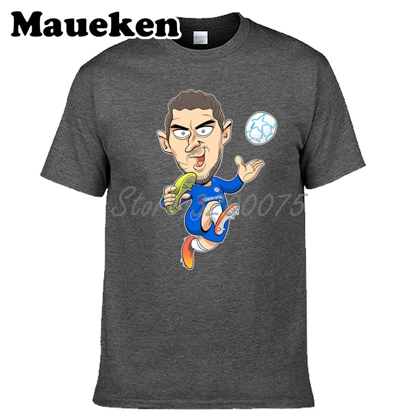 Мужская футболка Челси Eden Hazard 10 из Бельгии с героями мультфильмов для фанатов