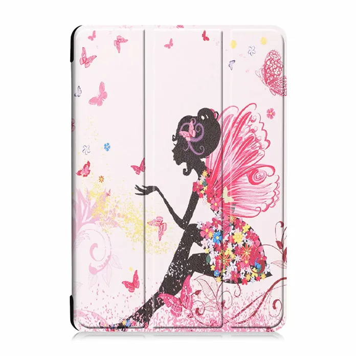 jing ling nv hai Для lenovo Tab M10 TB-X605F чехол трехкратный Магнитный чехол с принтом Tab M10 M 10X605 X605f защитный чехол для планшета - Цвет: jing ling nv hai