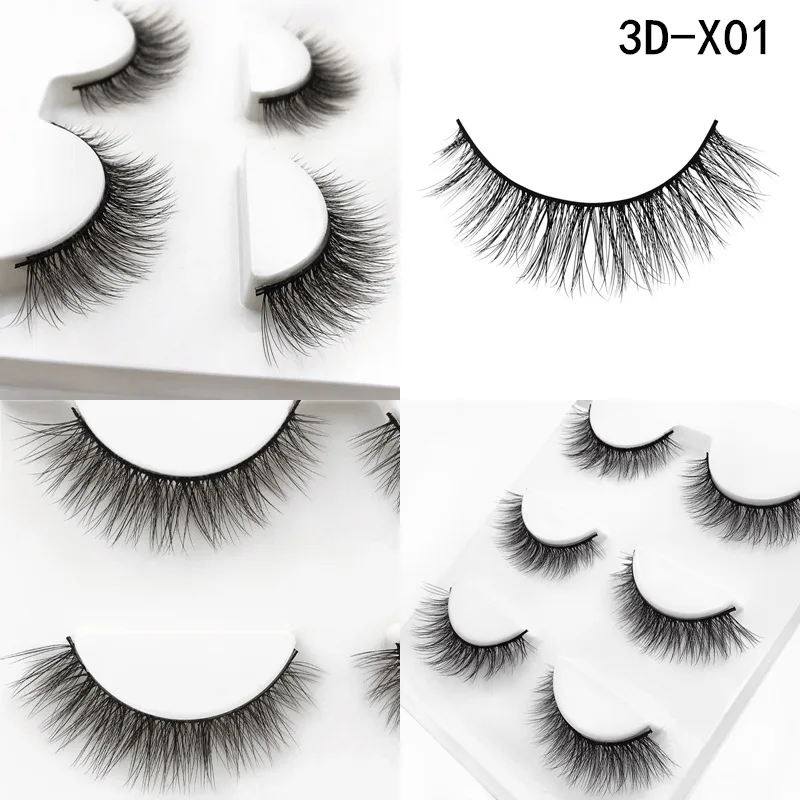 3 пары норковые волосы Накладные ресницы натуральные толстые длинные глаза Wispy