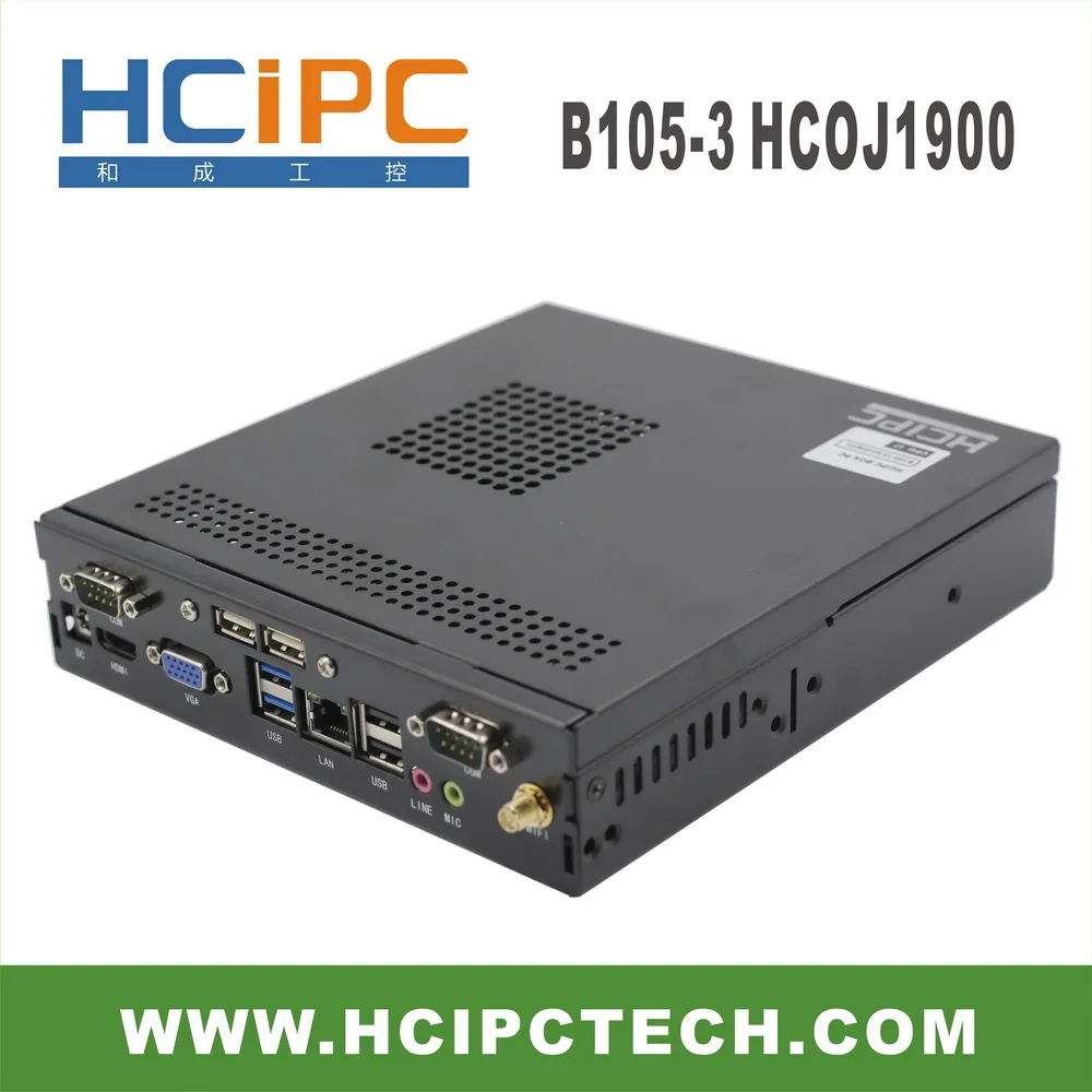 Мини бокс для ПК HCiPC B105 3 HCOJ1900 J1900 мини компьютер Barebone материнская плата ITX
