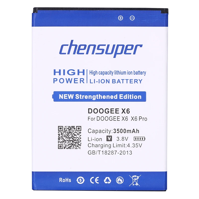 Новый аккумулятор DOOGEE X6 на 3500 мАч для x6 pro | Мобильные телефоны и аксессуары