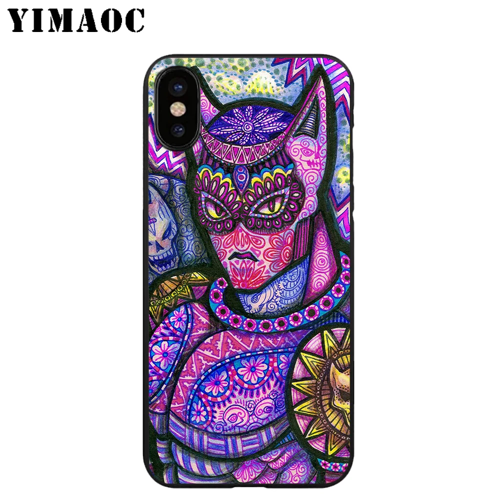 YIMAOC Killer Queen аниме Мягкий ТПУ Черный силиконовый чехол для iPhone X или 10 8 7 6 6S Plus 5 5S SE Xr