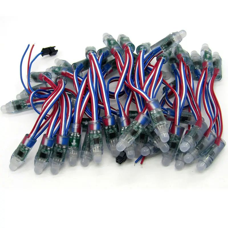 12 мм 5 в rgb pixel led ip68 ic chip SM16703 module light круглой формы 50 светодиодов/string