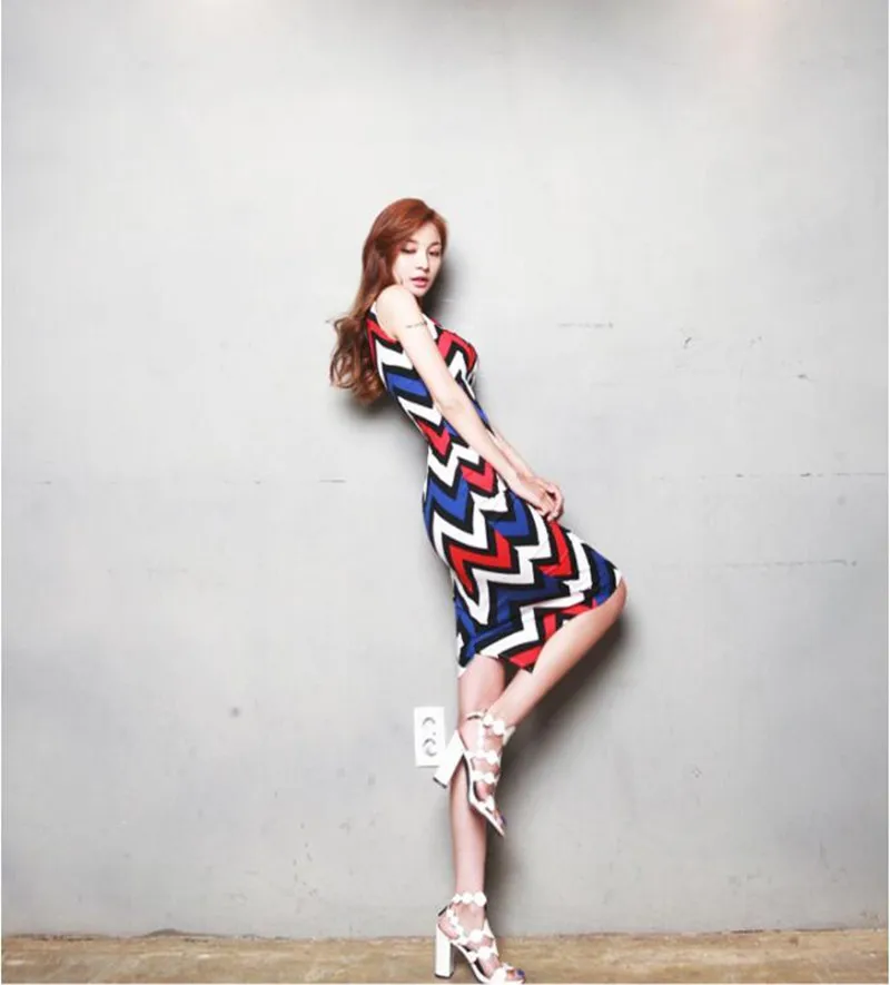 Summer Dress New Women Clothing 2019 High Quality Temperament Elegant Slim Ladies Sleeveless Backless Sexy Beach | Женская одежда