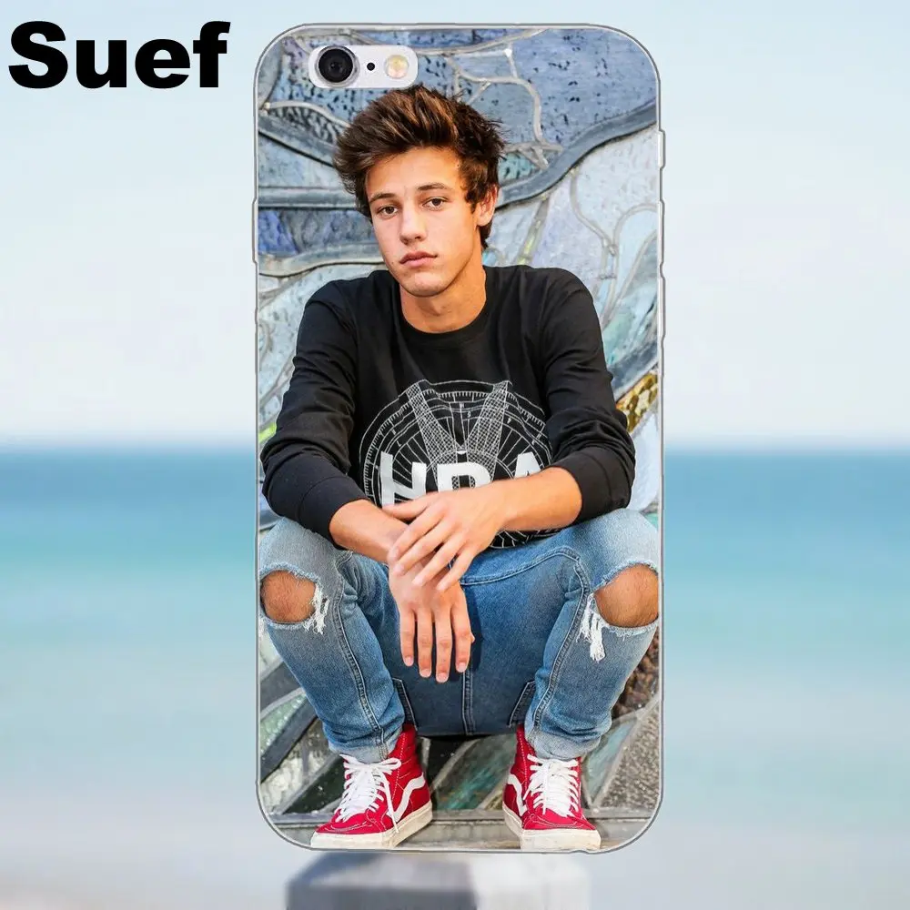 Suef ТПУ горячая Распродажа для iPhone 4 4S 5 5S 5C SE 6 6S 7 8 Plus X Samsung Galaxy J1 J3 J5 J7 A3 A5 2016 2017 Cameron