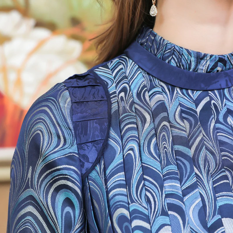 Воа Винтаж парча шелковое платье женские вечерние ночное летние платья с