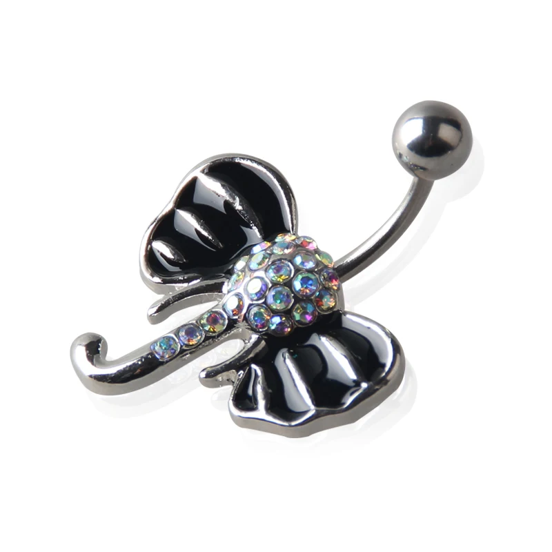 Новинка 2017 милые украшения для пирсинга головы слона очень красивые кольца на