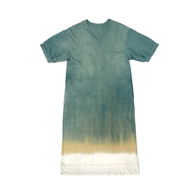 LinenAll женщин Мятное лето ручной работы 100% крашение простой хлопок вязать длинная