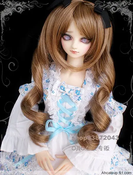 Одежда для куклы BJD/SD/небесно голубое цветочное кружевное платье принцессы