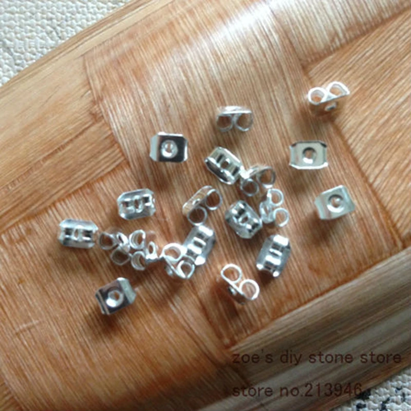 

5*4MM 1000Pcs/Pack Silver Color Earring Back Stud DIY Jewelry Findings & Components
