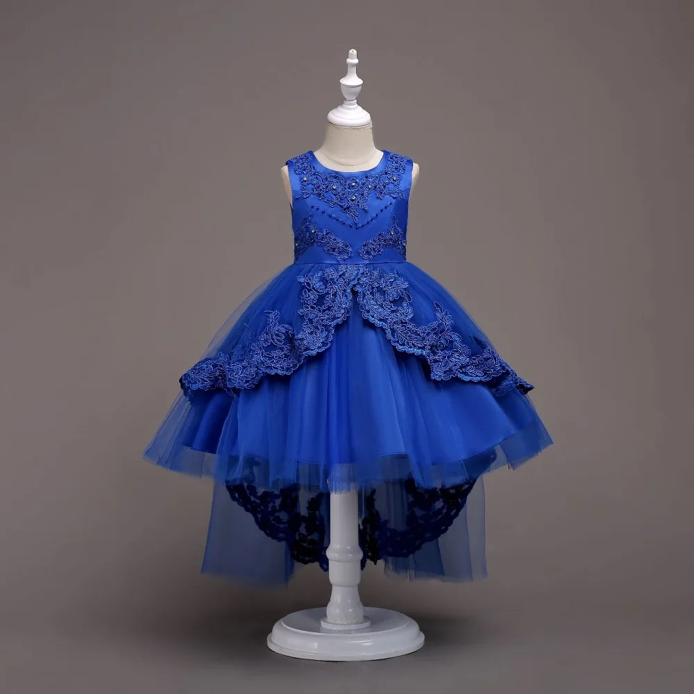 Girls Embroidered Lace Princess Dress 2018 Summer Party Wedding Bridesma Children kids Clothing 3-15 T | Детская одежда и обувь