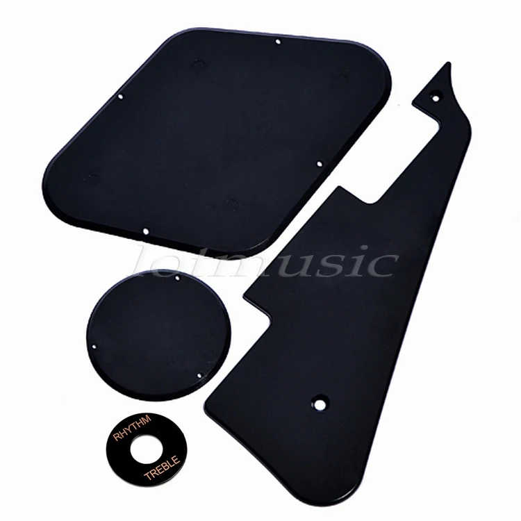 

A Black Set Of Guitar Pickguard Cavity Switch Cover For Guitar Parts replacement Black Cream