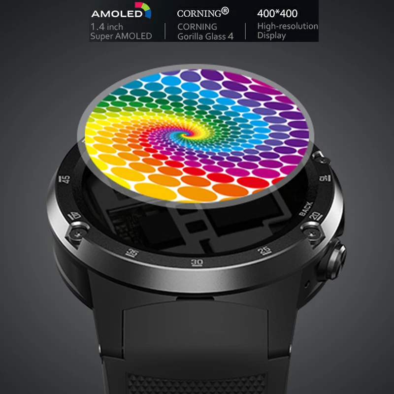Zeblaze THOR 4 Plus 4G Global Band SmartWatch GPS/GLONASS android четырехъядерный процессор Автономная музыка