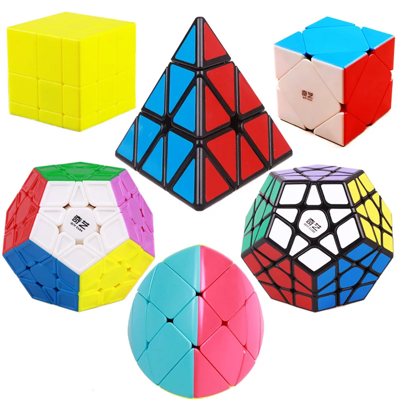Qiyi Megaminxeds Stickerless Пирамида Профессиональный Кубик Рубика Магическая Скорость qiyi