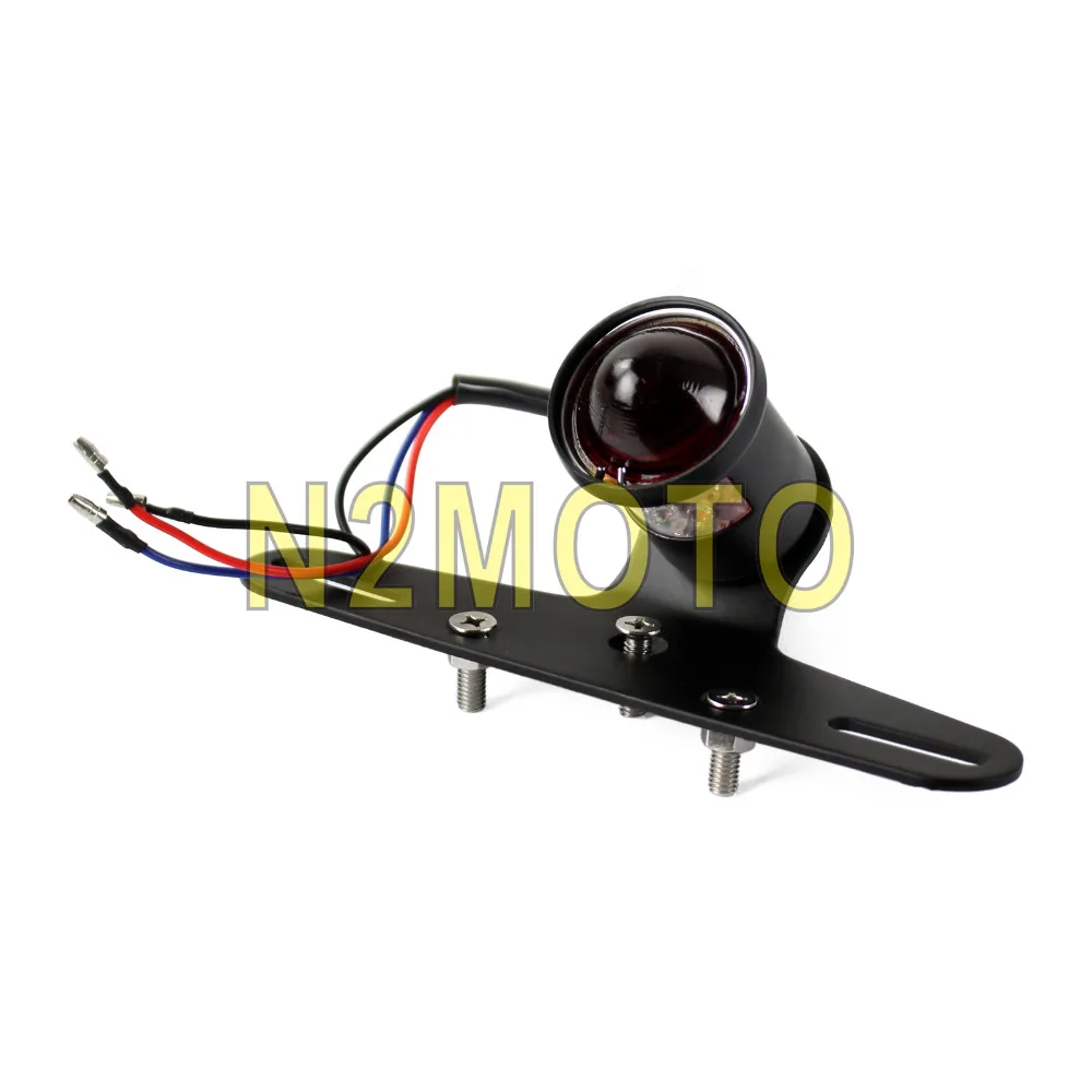 Мотоцикл 12В светодиодный задний фонарь стоп сигнал номерной знак лампа