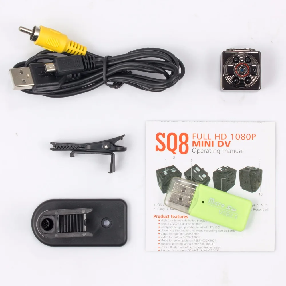 Мини камера 12MP инфракрасное ночное видение снаружи няня Цифровая микро Датчик