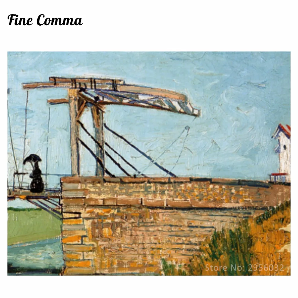 Goedkoop De Brug Van Langlois By Vincent Van Gogh Handgeschilderde Olieverf Reproductie Replica Muur Canvas Schilderij Repro