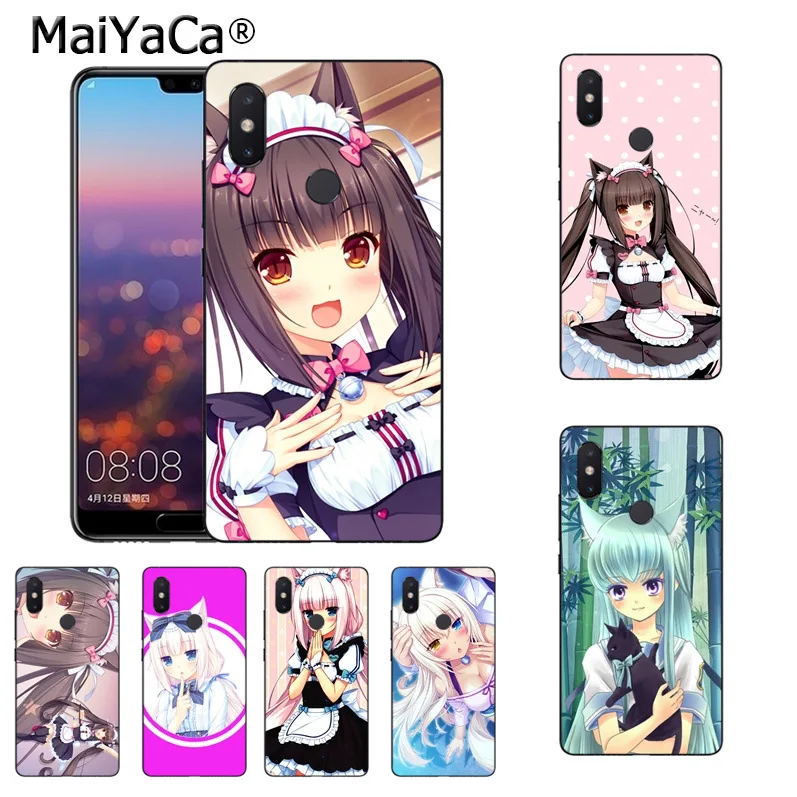 MaiYaCa аниме Неко и рисунком котика для девочек Kawaii мягкие ТПУ мобильный телефон