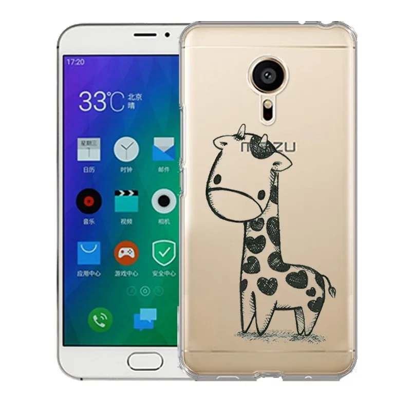QMSWEI TPU Soft Phone Case For Meilan MX6 pro6 u10 u20 E2 m3 M5 M5s metal note3 Clear Elephant Cat Deer Back Cover Free shipping |