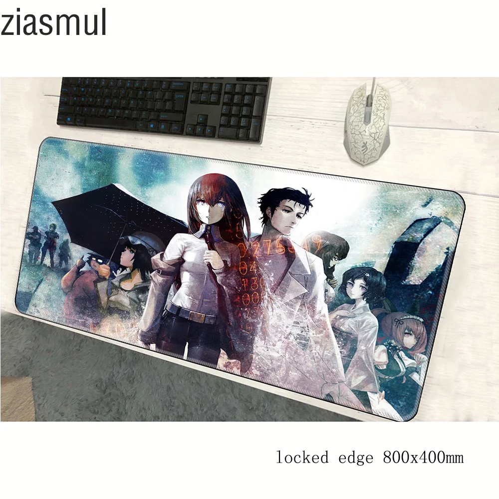 Steins Гейт padmouse 800x400x3 мм игровой коврик для мыши профессиональный геймер