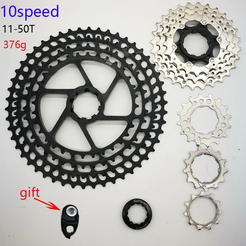 SUNSHIN 11 50T 10 скоростей 10s широкое соотношение MTB горный велосипед велосипедные