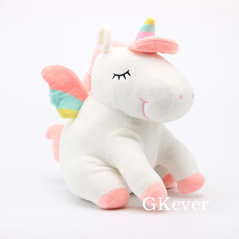 

Adorable Unicorn Horse Sparkle Plush Doll Fluffy Soft Toys White Color Unicorn Stuffed Animal Toys 10'' 25 cm Girls Gift
