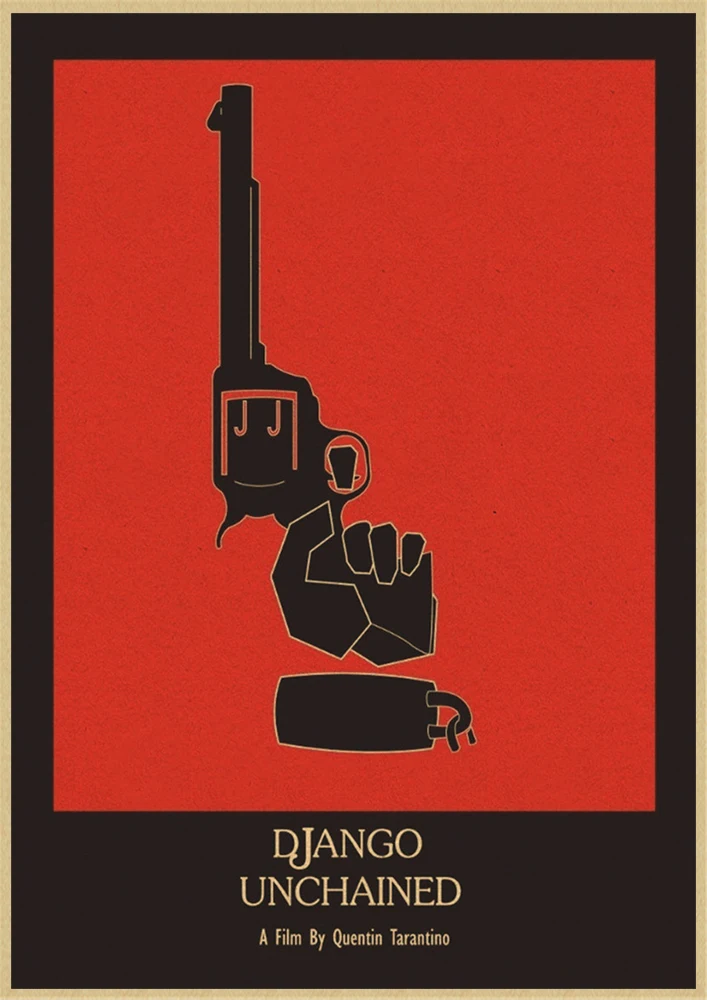 Классический фильм Django Unchained Квентин Тарантино Ретро плакат крафт-бумага кафе домашний декор стен Живопись