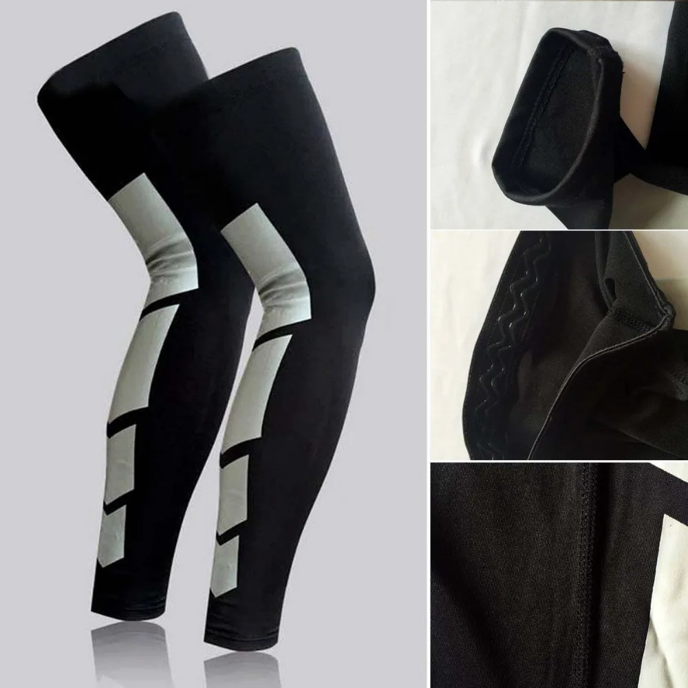 1 пара солнцезащитных нарукавников для ног наколенники спорта велоспорта