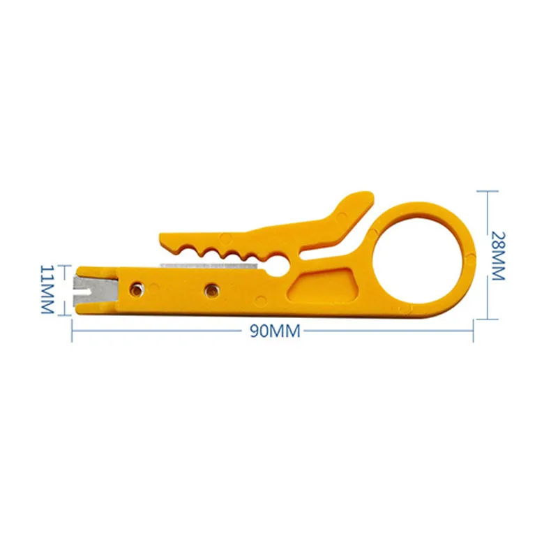 Многофункциональный мини зачистки проводов Мини Желтый нож телефонный
