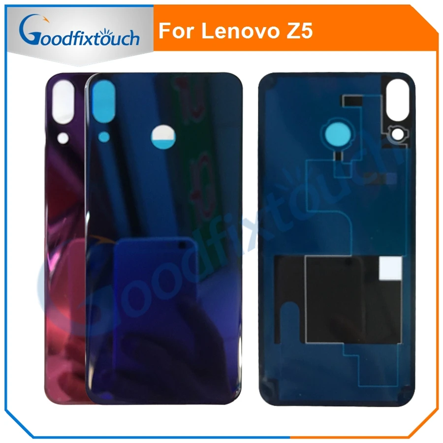 Стеклянная Крышка батарейного отсека для Lenovo Z5 L78011 L78012 задняя крышка корпуса