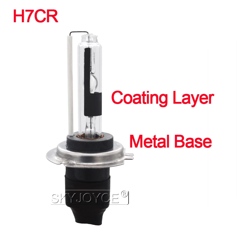 35 W 55 W ксенона H7C H7CR HID лампы 4300 K 5000 K 6000 K 8000 K металлической основе с керамическим защитным покрытием лампы для автомобилей света ксеноновые H7 комплект ксеноновых фар