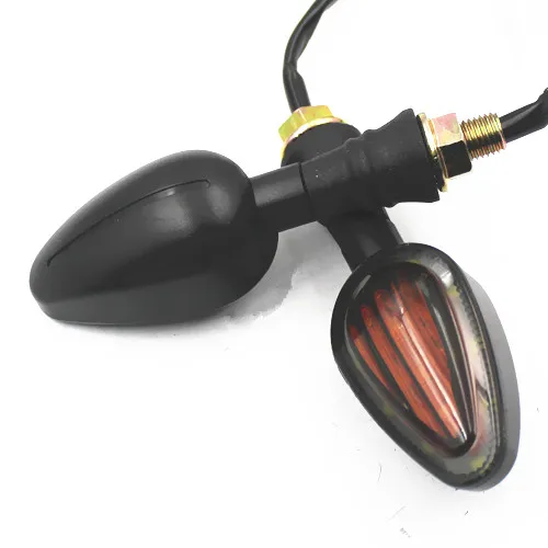 Motorcycle Universal SMD LED Turn Signal Indicators Blinker Amber Light Dual Sport bike Cruiser Cafe Racer Old School |