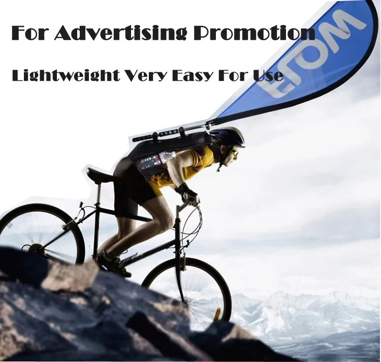 Каплевидный перышко прямой Летающий рюкзак флаг баннерная подставка для рекламы