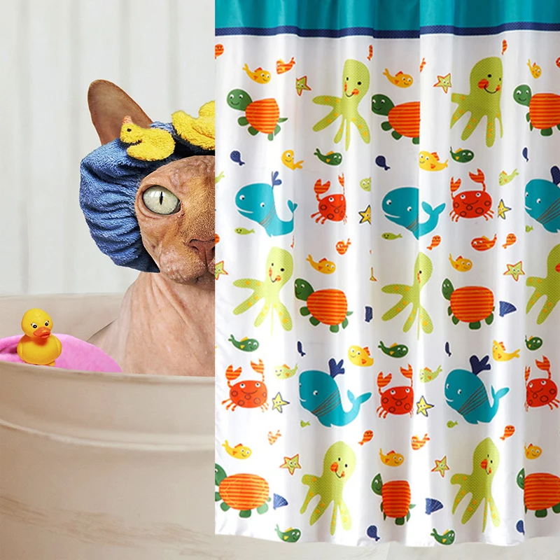 Rubihome душ Шторы для Ванная комната ПЕВА Сгущает Водонепроницаемый Декор