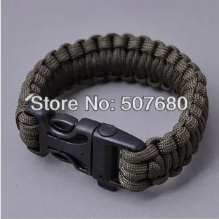 10pcs/Lot Military Survival Bracelets Custom 550 Paracord With Whistle Ourdoor 7-core Bracelet For Hiking &amp Camping | Украшения и