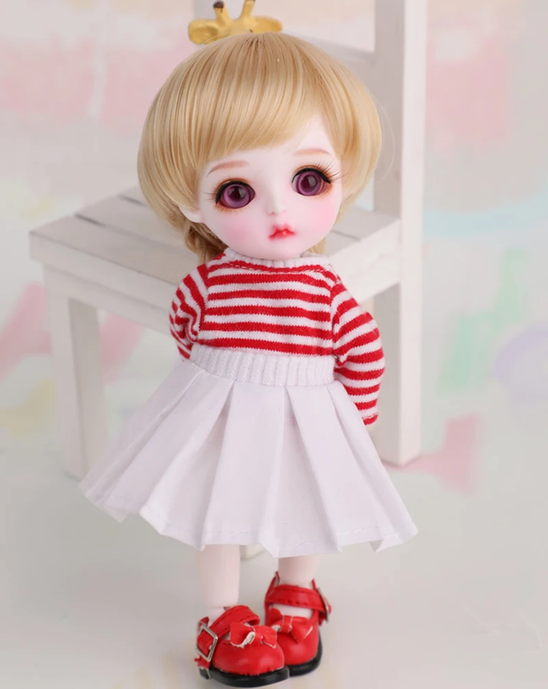 Полный комплект 1/8 BJD кукла / SD Cute Chou Miu полимерная для маленькой девочки подарок