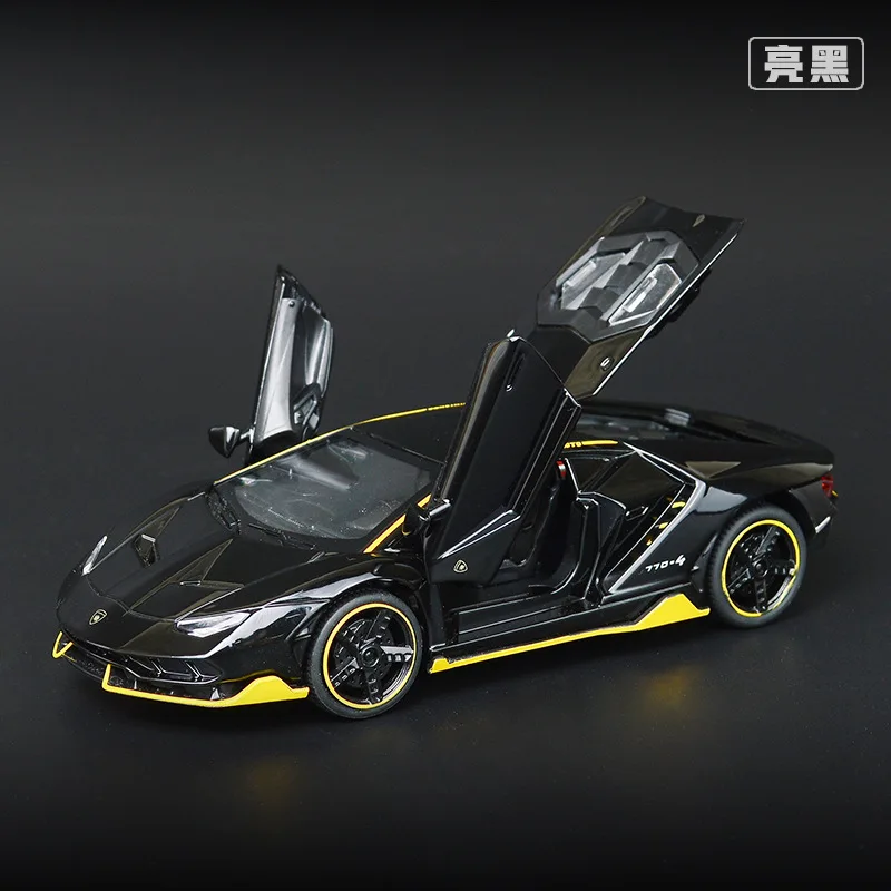 

Модель спортивного автомобиля Rambo LP770-4 из сплава в масштабе 1:32, модель автомобиля с подсветкой и прохладным светом, акустическая модель авто...