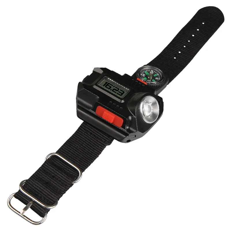 Часы вспышки света LED Watch Фонарик светодиодный wristlight Перезаряжаемые Лампы для