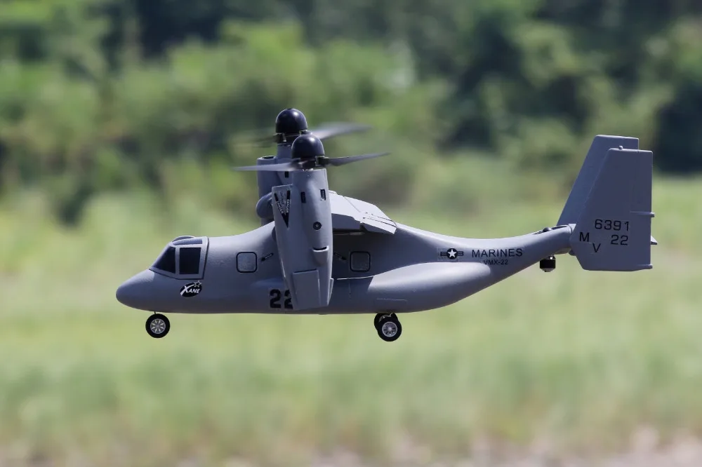 Плоская модель RC V22 V 22 вертикальный съемник и посадка VTOL PNP KIT|Радиоуправляемые