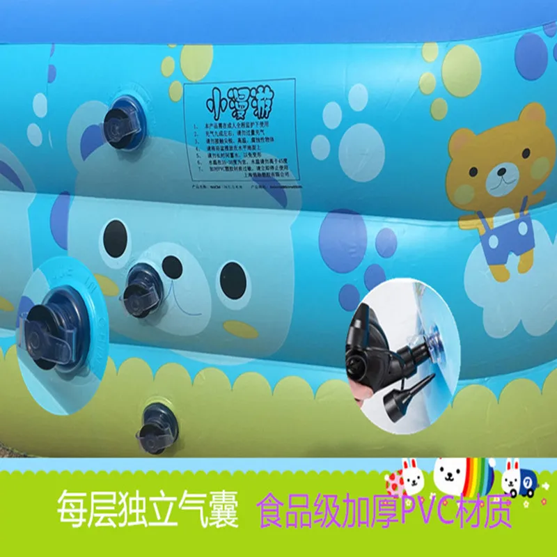 150cm three-story baby pool children's inflatable crawling package | Мать и ребенок
