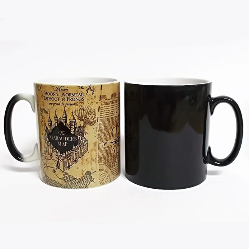 Color Changing Mug Magic Reaction Temperature Sensing Ceramic Coffee Milk Cups Creative Anime Ceramics Office Cup | Дом и сад