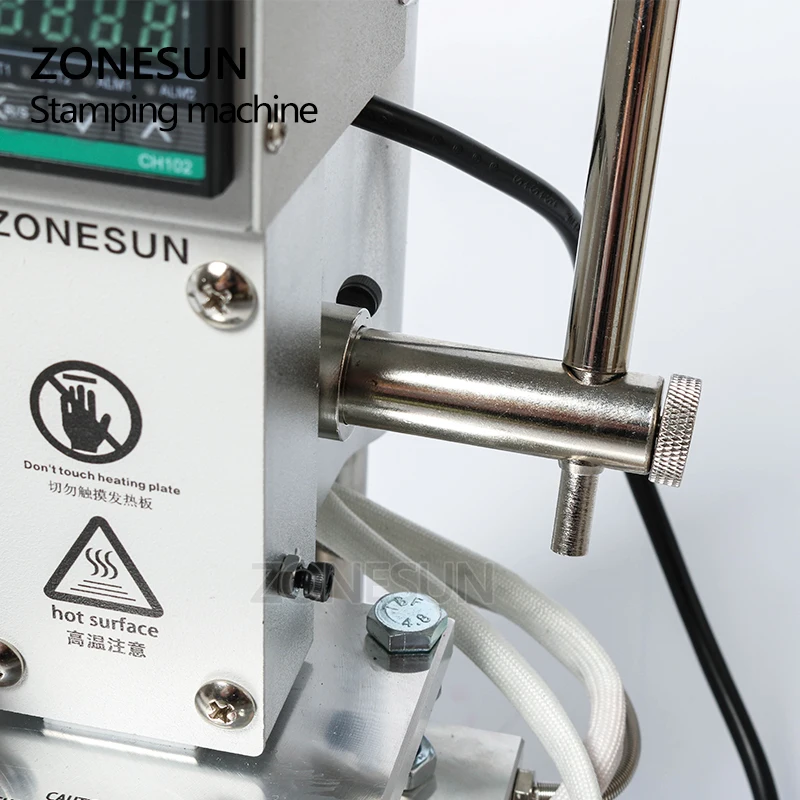 ZONESUN ZS 100B карандаши машина для горячего тиснения фольгой ручной бронзировальная