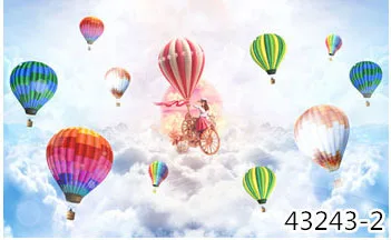 43243-2 Розовое небо облако 3d мультфильм потолочные обои фрески для девочек комната Детский сад Детская Декор стены 3d дочка настенная бумага - Цвет: 43243-2